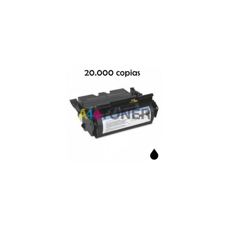 T520 toner lexmark compatible sustituye al toner original 12A6835