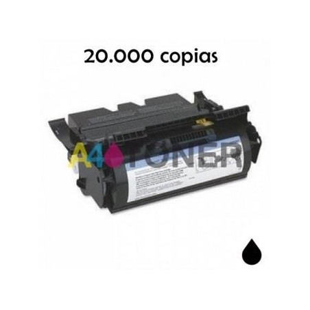 T520 toner lexmark compatible sustituye al toner original 12A6835