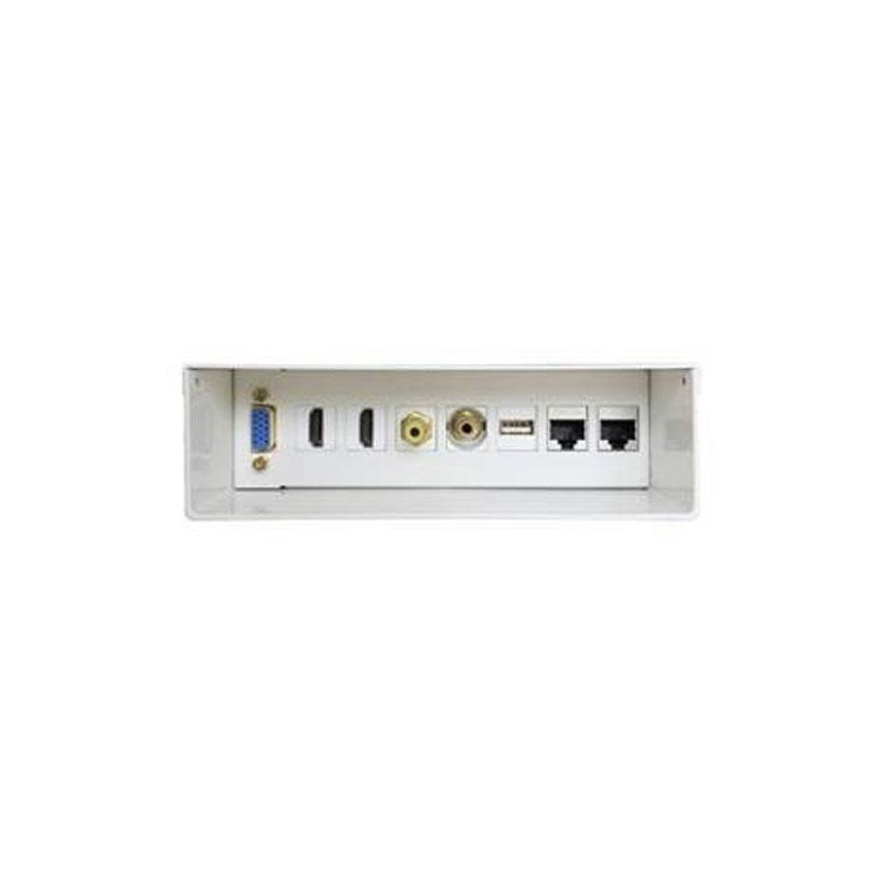 A127-0340 AISENS CAJA DE CONEXIONES VGA - 2 HDMI - JACK 3.5 - RCA - 1 USB - 2 RJ45