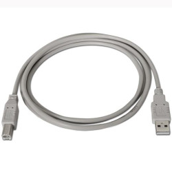 A101-0002 AISENS CABLE USB 2.0 IMPRESORA TIPO A/M - B/M BEIGE 1