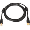 A101-0009 AISENS CABLE USB 2.0 IMPRESORA ALTA CALIDAD CON FERRITA TIPO A/M - B/M NEGRO 2