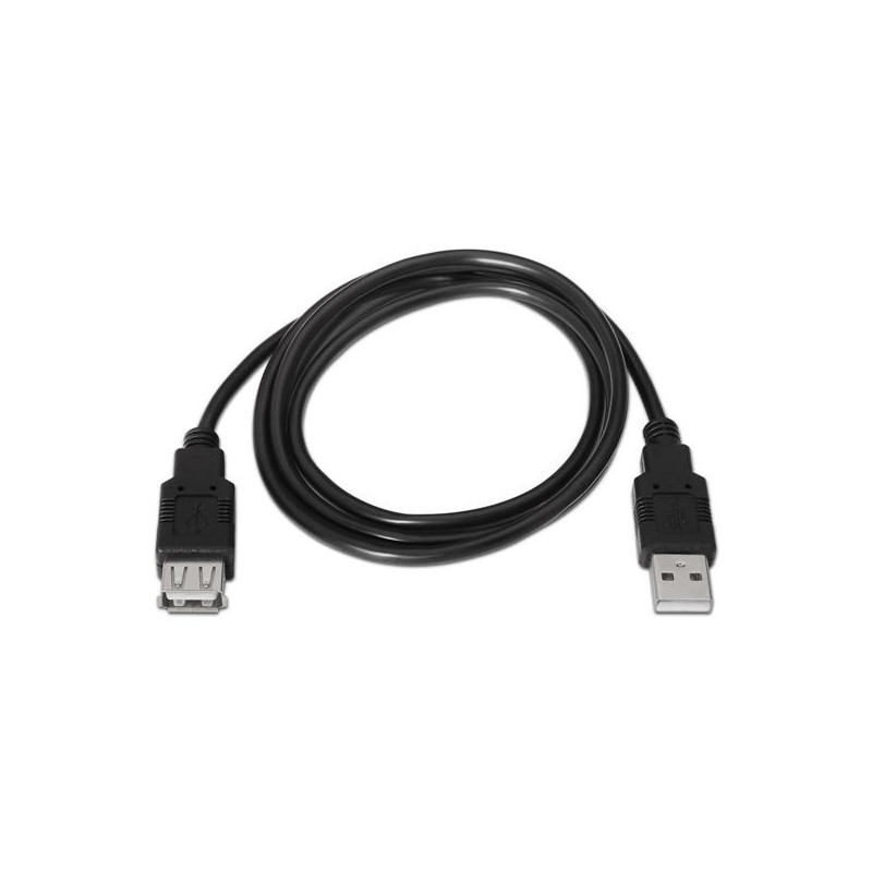 A101-0015 AISENS CABLE USB 2.0 TIPO A/M - A/H NEGRO 1