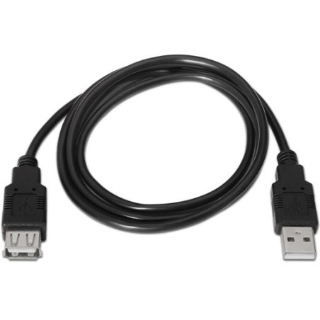 A101-0016 AISENS CABLE USB 2.0 TIPO A/M - A/H NEGRO 1