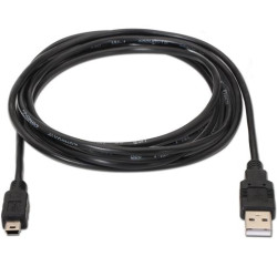 A101-0024 AISENS CABLE USB 2.0 TIPO A/M - MINI B/M NEGRO 1