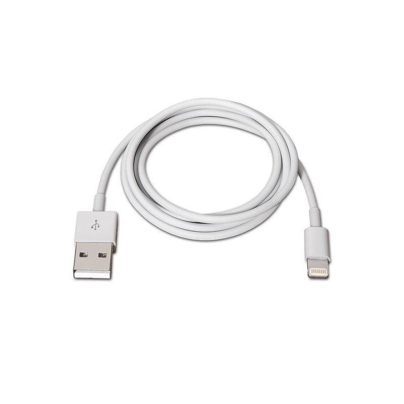 A102-0035 AISENS CABLE LIGHTNING A USB 2.0 LIGHTNING/M - USB A/M BLANCO 1