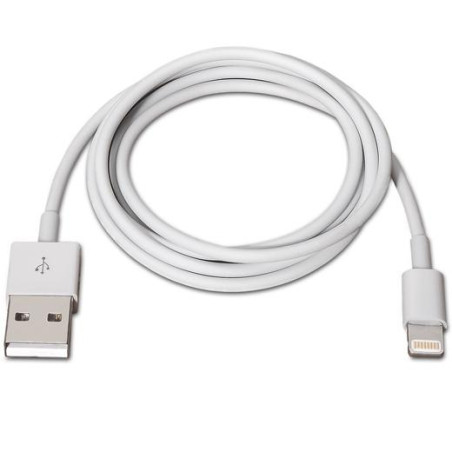 A102-0035 AISENS CABLE LIGHTNING A USB 2.0 LIGHTNING/M - USB A/M BLANCO 1