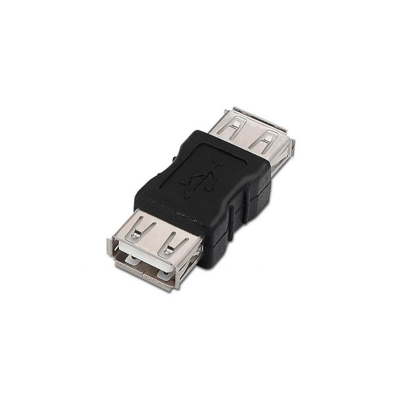 A103-0037 AISENS ADAPTADOR USB 2.0 TIPO A HEMBRA-A HEMBRA NEGRO