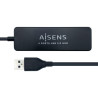 A104-0402 AISENS HUB USB 2.0 TIPO A/M - 4XTIPO A/H NEGRO 30CM