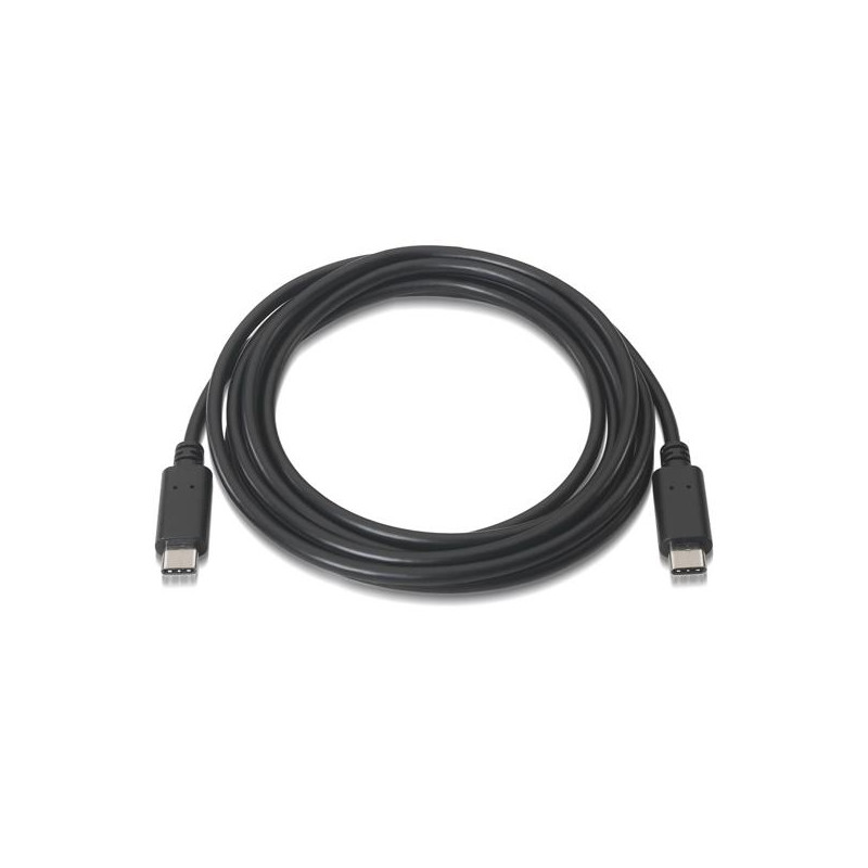 A107-0056 AISENS CABLE USB 2.0 3A TIPO USB-C/M - USB-C/M NEGRO 1