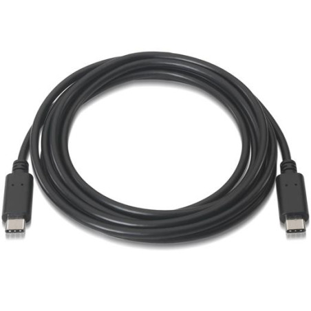 A107-0056 AISENS CABLE USB 2.0 3A TIPO USB-C/M - USB-C/M NEGRO 1