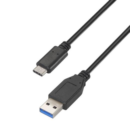 A107-0060 AISENS CABLE USB 3.1 GEN2 10GBPS 3A TIPO USB-C/M - A/M NEGRO 1