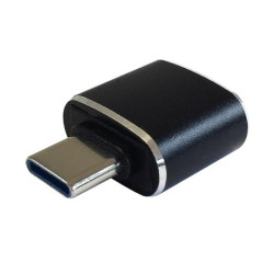 A108-0369 AISENS MINI ADAPTADOR USB 3.1 GEN2 3A TIPO USB-C/M - A/H NEGRO