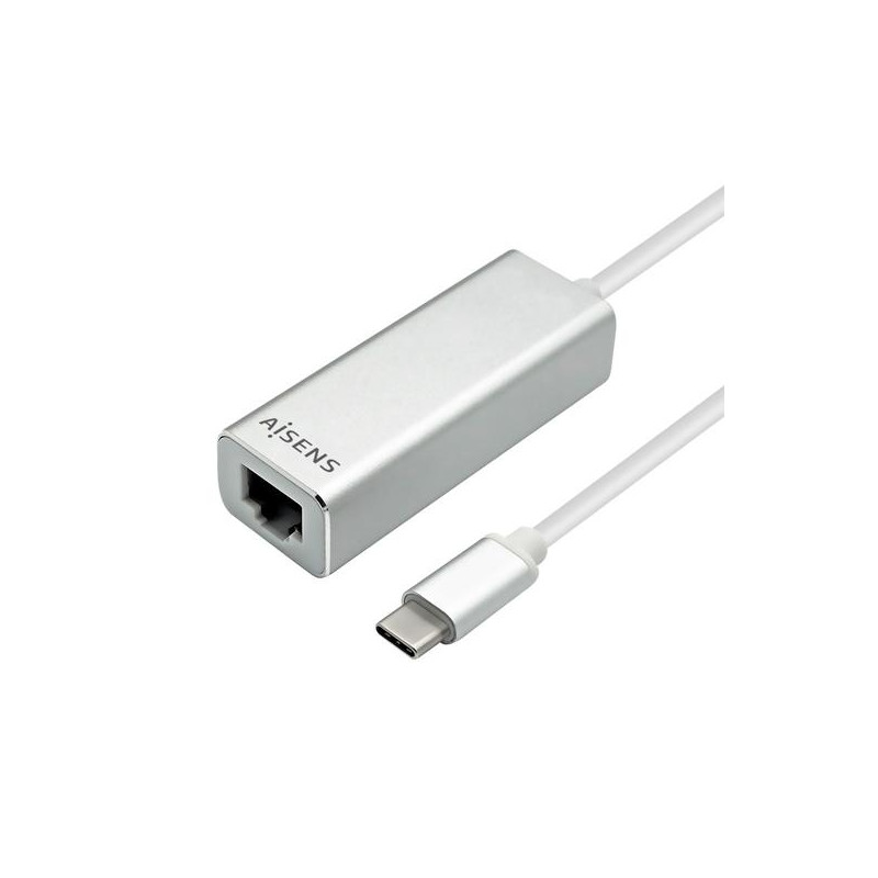 A109-0341 AISENS CONVERSOR USB3.1 GEN1 USB-C A ETHERNET GIGABIT 10/100/1000 MBPS 15CM