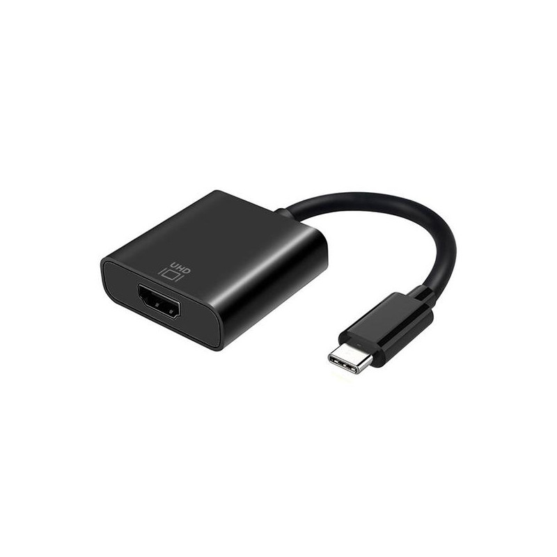 A109-0344 AISENS CONVERSOR USB-C A HDMI 4K@60HZ USB-C/M - HDMI/H NEGRO 15CM