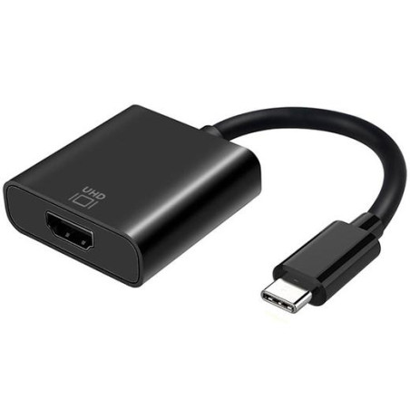 A109-0344 AISENS CONVERSOR USB-C A HDMI 4K@60HZ USB-C/M - HDMI/H NEGRO 15CM