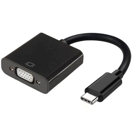 A109-0347 AISENS CONVERSOR USB-C A VGA USB-C/M - HDB15/H NEGRO 15CM