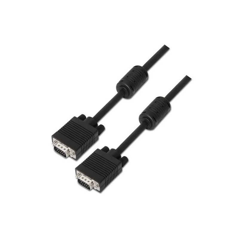 A113-0072 AISENS CABLE SVGA CON FERRITA  HDB15/M - HDB15/M NEGRO 3