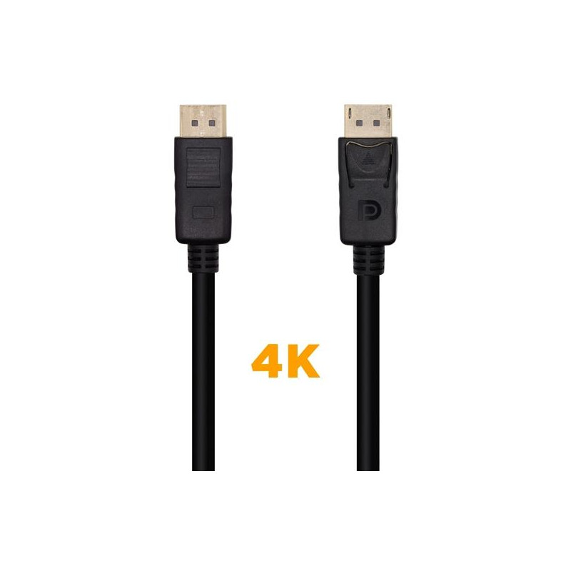 A124-0129 AISENS CABLE DISPLAYPORT V1.2 4K@60HZ DP/M - DP/M NEGRO 2