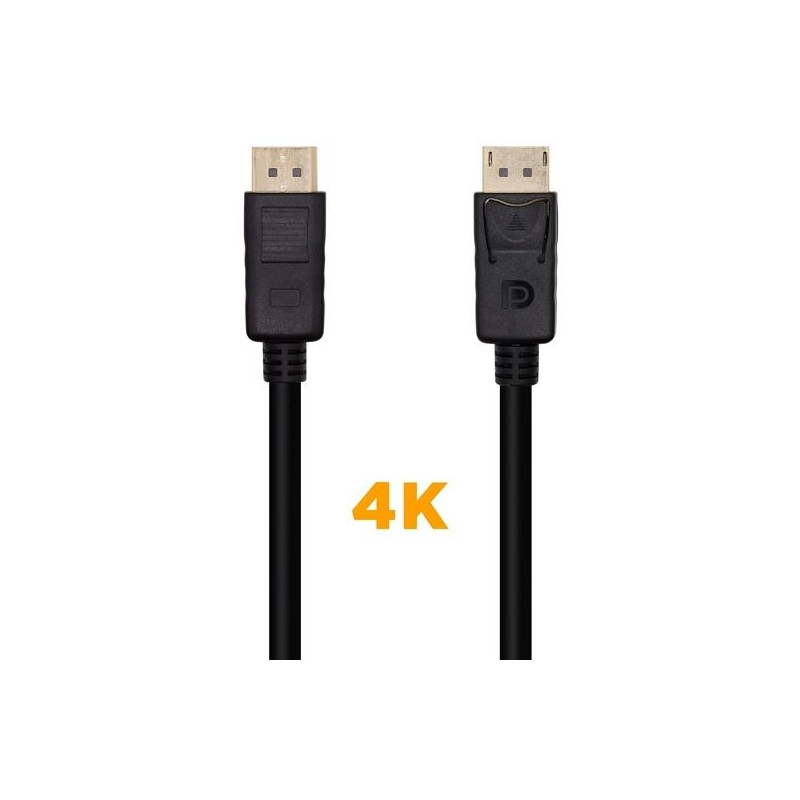 A124-0387 AISENS CABLE DISPLAYPORT V1.2 4K@60HZ DP/M - DP/M NEGRO 5