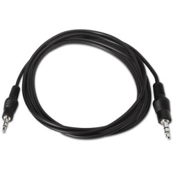 A128-0142 AISENS CABLE AUDIO ESTÉREO JACK 3.5/M - JACK 3.5/M NEGRO 1