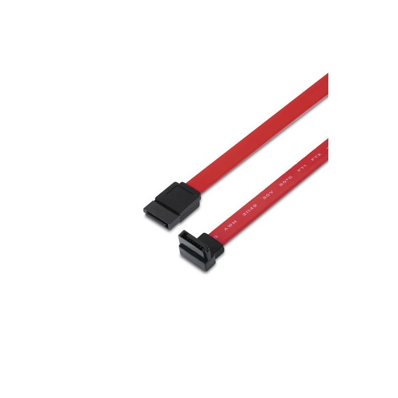 A130-0155 AISENS CABLE SATA III DATOS 6G DATOS ACODADO ROJO 0