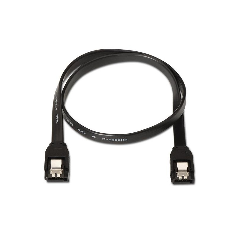 A130-0157 AISENS CABLE SATA III DATOS 6G CON ANCLAJES NEGRO 0