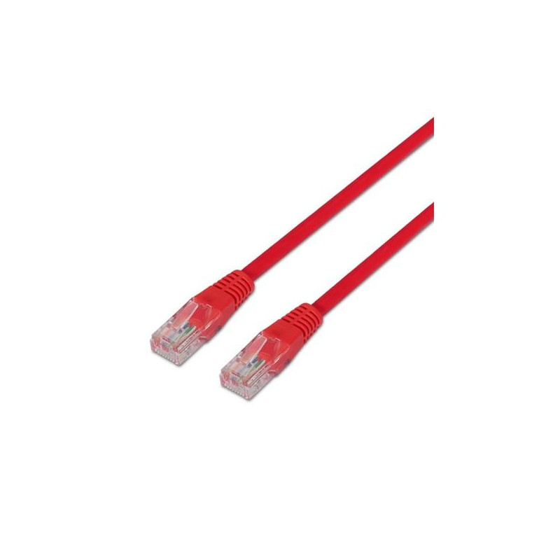 A135-0237 AISENS CABLE DE RED LATIGUILLO RJ45 CAT.6 UTP AWG24 ROJO 0