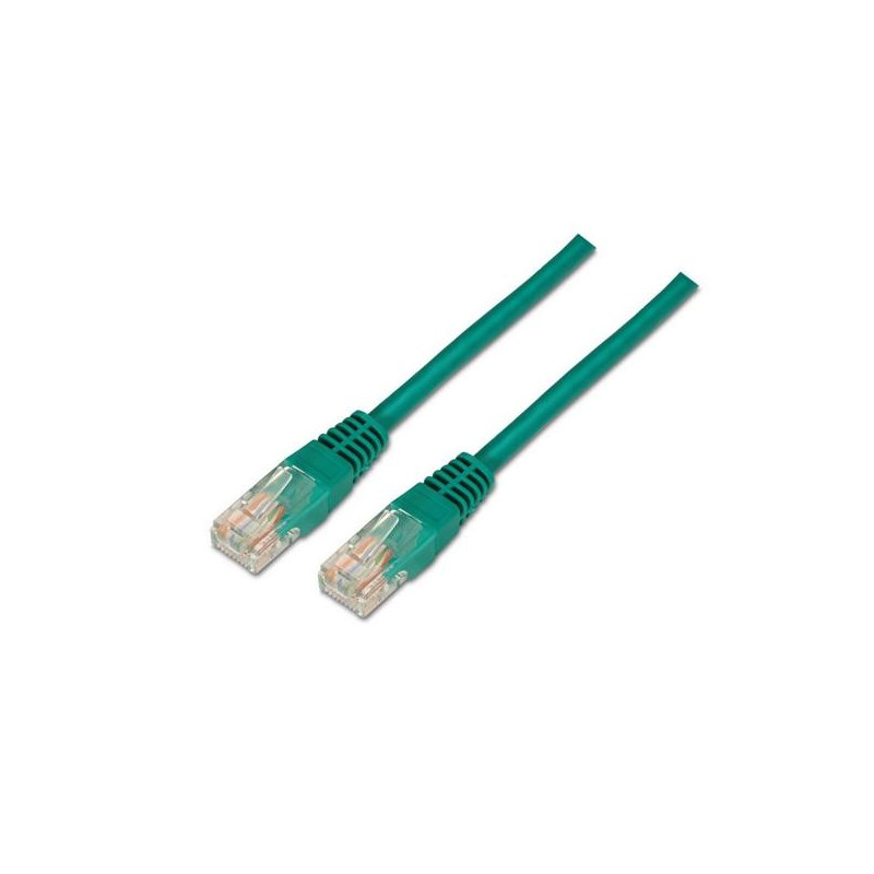 A135-0245 AISENS CABLE DE RED LATIGUILLO RJ45 CAT.6 UTP AWG24 VERDE 0