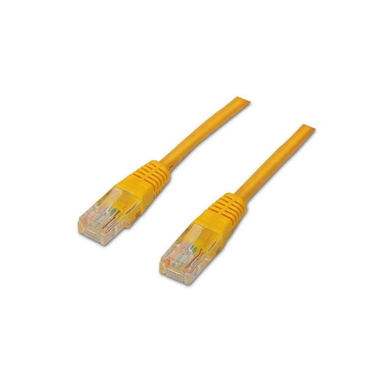 A135-0254 AISENS CABLE DE RED LATIGUILLO RJ45 CAT.6 UTP AWG24 AMARILLO 1