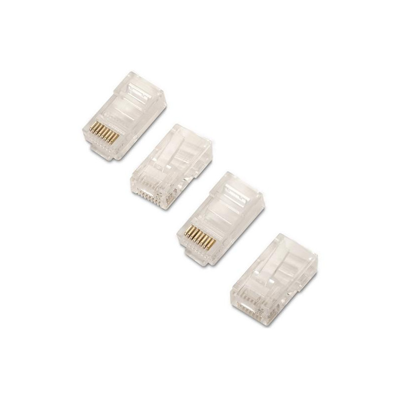 A139-0297 AISENS CONECTOR RJ45 8 HILOS CAT.6 AWG24 (10 UDS)