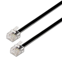 A143-0319 AISENS CABLE DE TELÉFONO 6P4C M - M NEGRO 2