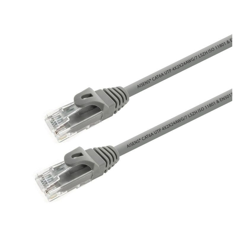 A145-0327 AISENS CABLE DE RED LATIGUILLO RJ45 LSZH CAT.6A 500 MHZ UTP AWG24 GRIS 2