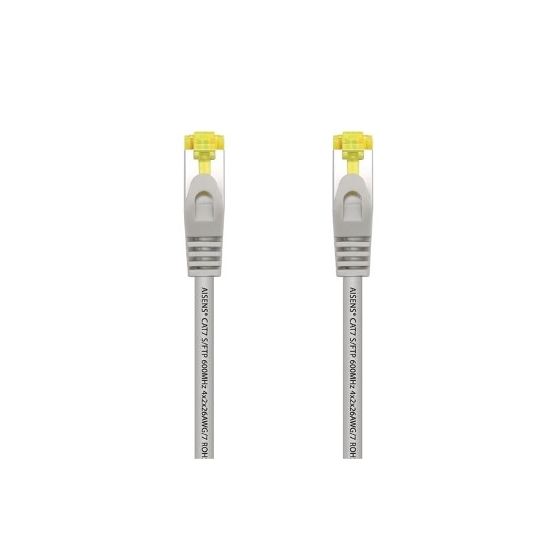 A146-0335 AISENS CABLE DE RED LATIGUILLO RJ45 LSZH CAT.7 600MHZ S/FTP PIMF AWG26 GRIS 2