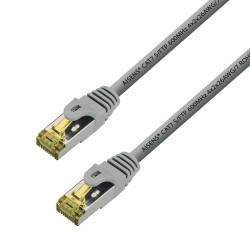 A146-0338 AISENS CABLE DE RED LATIGUILLO RJ45 LSZH CAT.7 600MHZ S/FTP PIMF AWG26 GRIS 10M