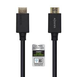 A150-0420 AISENS CABLE HDMI V2.1 PREMIUM ALTA VELOCIDAD HEC 8K@60HZ 48GBPS A/M - A/M NEGRO 0