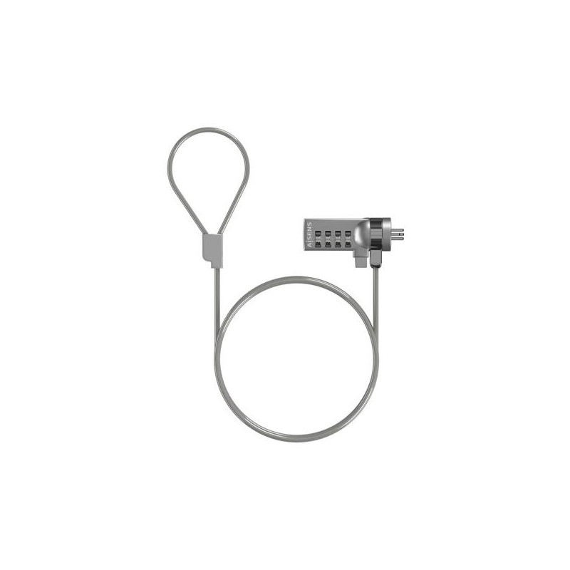 ASLK-D40N01-SL AISENS CABLE DE SEGURIDAD CON CERRADURA  DE COMBINACION PARA ORDENADOR