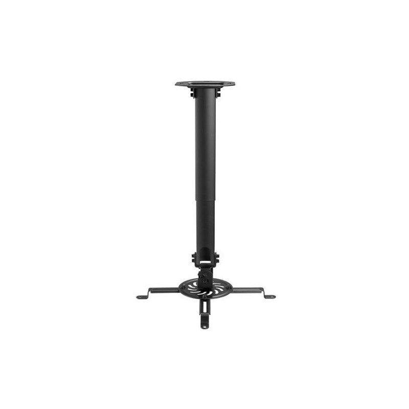 CP04TSRE-131 AISENS SOPORTE UNIVERSAL GIRATORIO INCLINABLE Y EXTENSIBLE  DE TECHO PARA PROYECTOR NEGRO