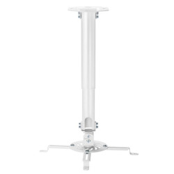 CP04TSRE-133 AISENS SOPORTE UNIVERSAL GIRATORIO INCLINABLE Y EXTENSIBLE DE TECHO PARA PROYECTOR BLANCO