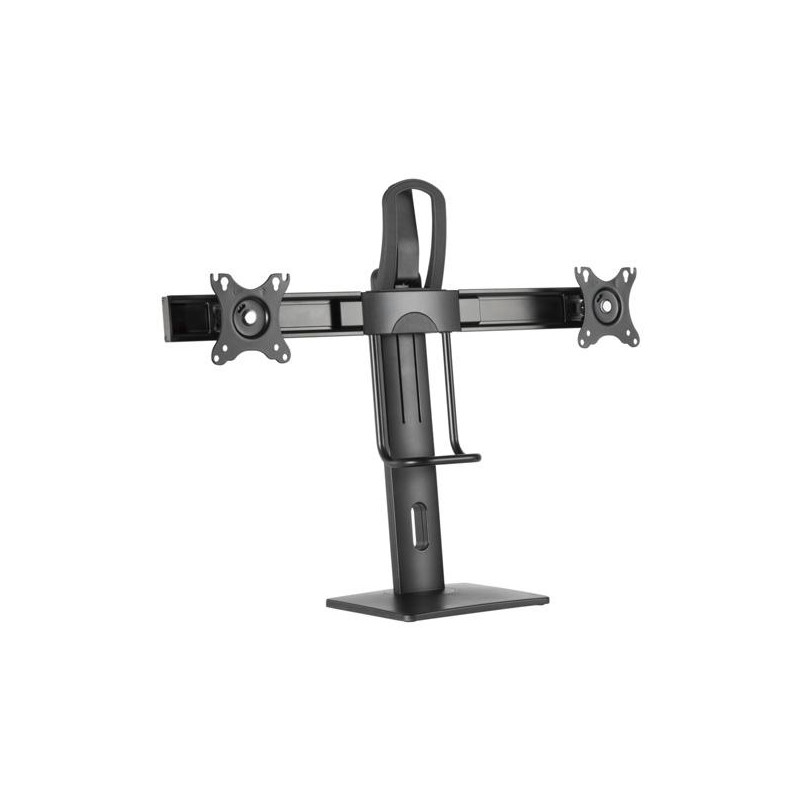 DT27TSR-065 AISENS SOPORTE DE MESA PRO CONTRAPESO GIRATORIO E INCLINABLE PARA 2 MONITOR 17"-27" NEGRO