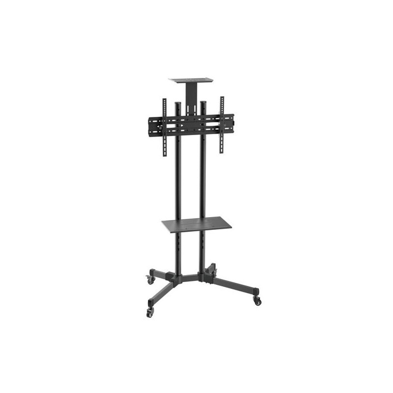 FT70TE-035 AISENS SOPORTE DE SUELO ECO CON RUEDAS + BANDEJA DE DVD + SOPORTE PARA CAMARA TV-37-70"