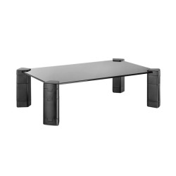 MR01C-109 AISENS SOPORTE ELEVADOR CRISTAL PARA MONITOR/PORTATIL NEGRO