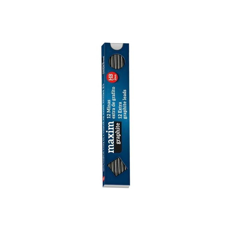 PM000200 ALPINO MINAS MAXIM 2MM HB ESTUCHE 12 UD EXTRA GRAFITO