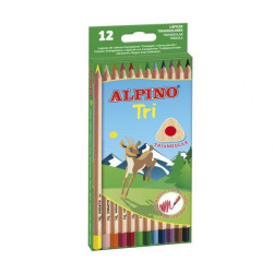 AL000128 ALPINO LÁPICES DE COLORES TRI 175MM C/SURTIDOS ESTUCHE 12 UD