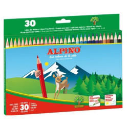 AL010659 ALPINO LÁPICES DE COLORES 175MM C/SURTIDOS ESTUCHE 30 UD