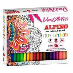 AR000176 ALPINO ROTULADORES COLOR EXPERIENCE DUAL ARTIST DOBLE PUNTA PERFILA/COLOREA ESTUCHE DE 36 C/SURTIDOS