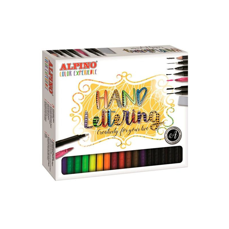 AR000701 ALPINO ROTULADORES HAND LETTERING COLOR EXPERIENCE C/SURTIDOS KIT COMPLETO 30 UD