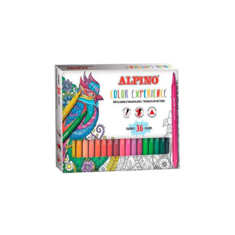 AR001038 ALPINO ROTULADORES COLOR EXPERIENCE TRIANGULARES PUNTA 2