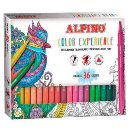 AR001038 ALPINO ROTULADORES COLOR EXPERIENCE TRIANGULARES PUNTA 2