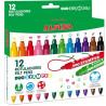 AR001059 ALPINO ROTULADORES DUO STAMPER C/PUNTAS QUE ESTAMPAN DIBUJOS COLORES SURTIDOS ESTUCHE 12 UD