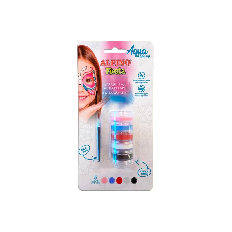 DL000621 ALPINO MAQUILLAJE PALETA ACUARELABLE AQUA MAKE-UP C/SURTIDOS